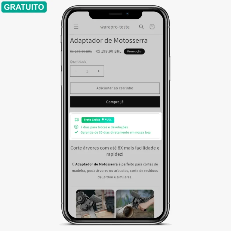 Script – Frete modelo 2